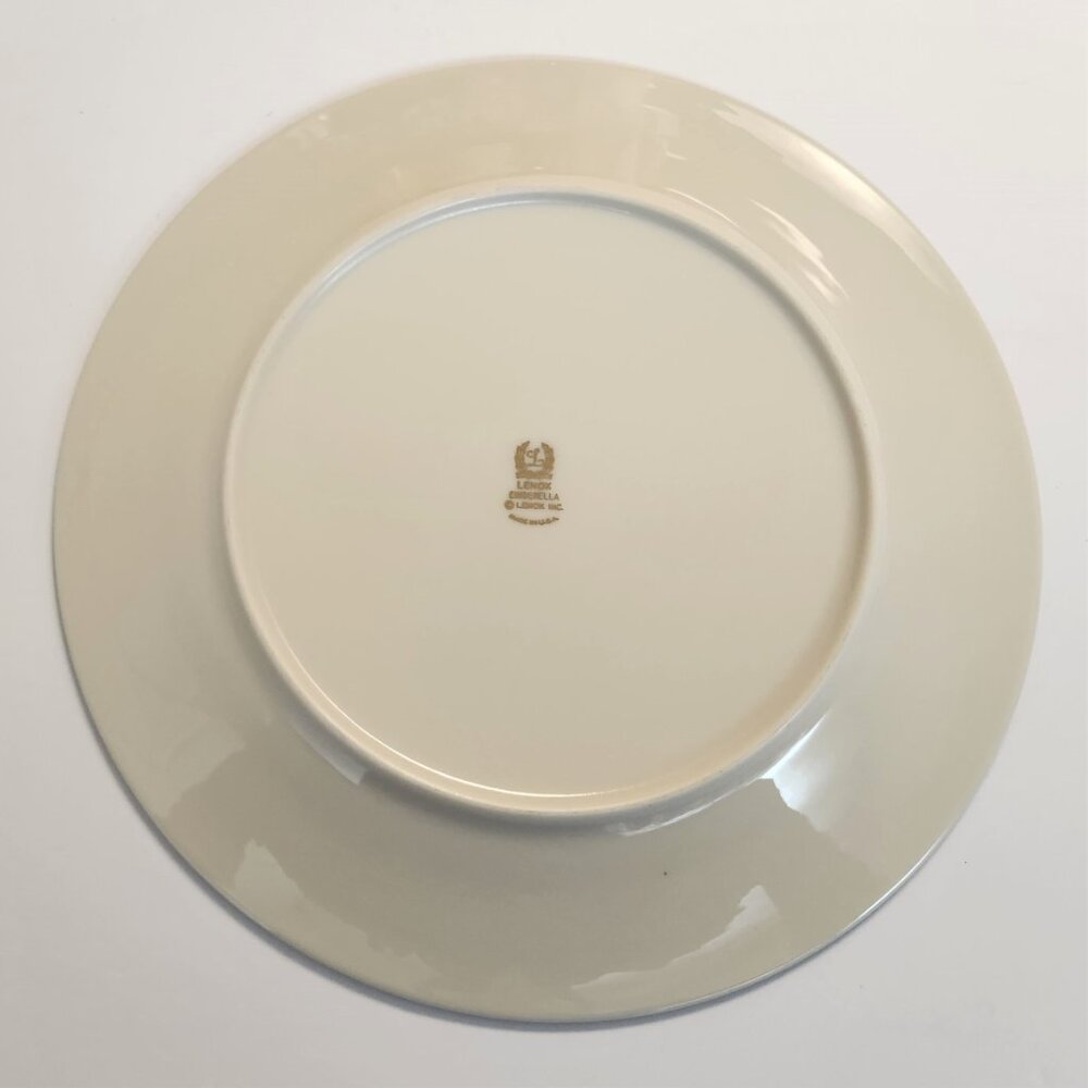 Set of 2 Lenox Cinderella Newer Platinum Trim Dinner Plates Excellent Condition - Picture 2 of 6